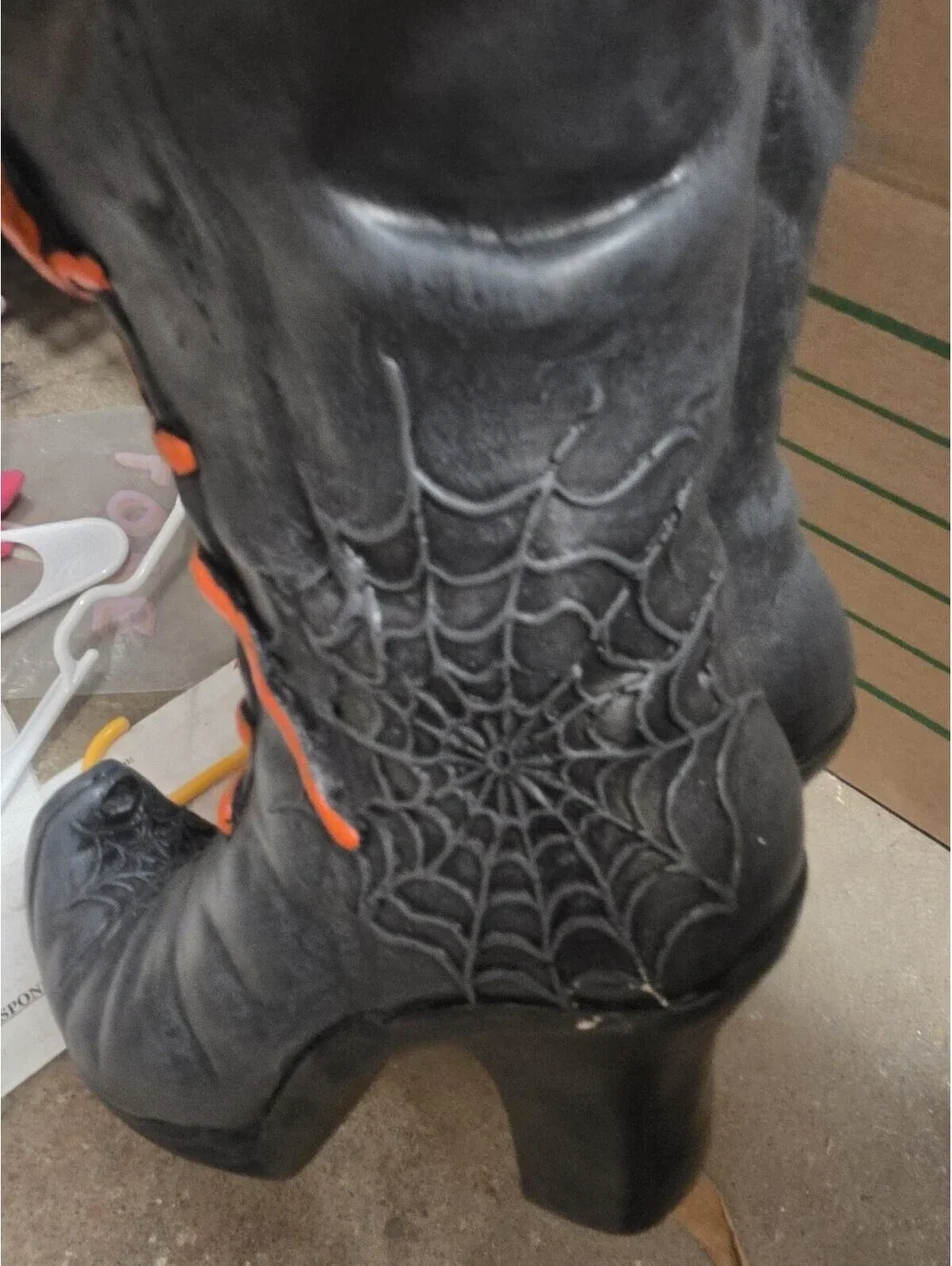 Wicked witch boots decor Halloween